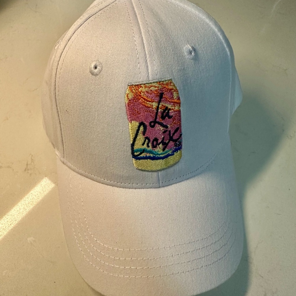 White La Croix Embroidered Cap